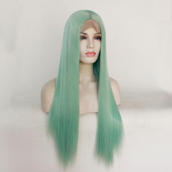 Top Selling Green Color Lace Front Wigs - Picture 3 of 5
